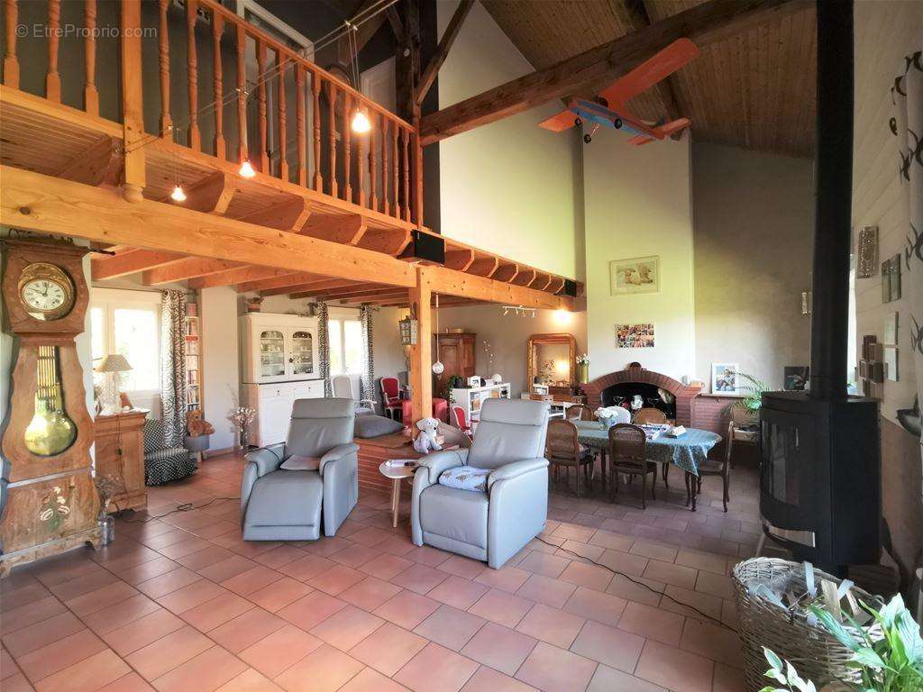 Pièce de vie de 70m2 avec cheminée ou poêle selon les envies.... - Maison à COLOMIERS