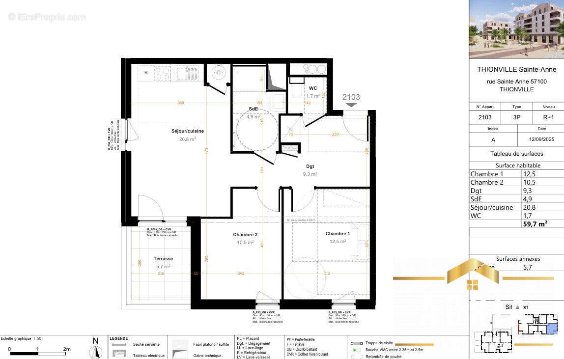 Appartement à THIONVILLE