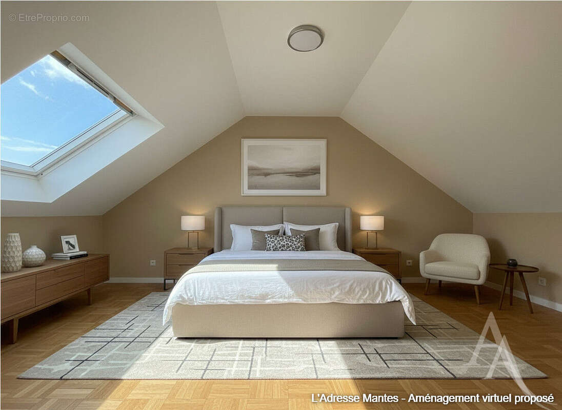 Maison 4 pièces, 3 chambres, jardin, garage, Limetz-Villez, maison de 2019 - photo 11