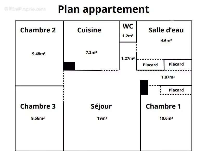 Appartement à LAVEYRON
