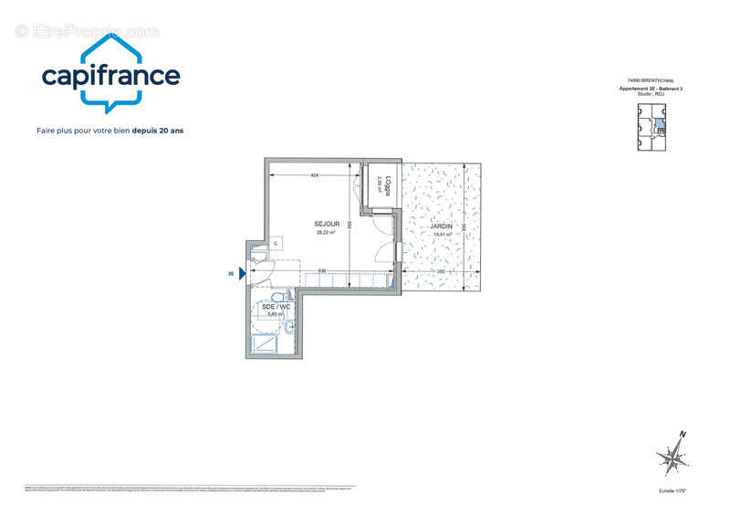 Appartement à BRENTHONNE
