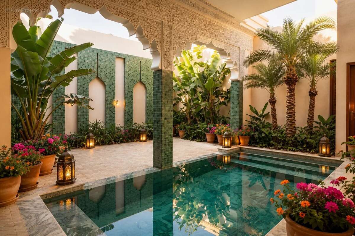 Marrakech - riad - piscine - photo 4