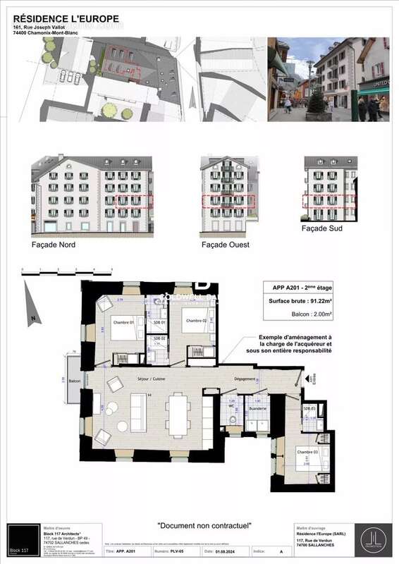 Appartement T4, 3 chambres, 91m² - CHAMONIX secteur Centre ville - photo 9