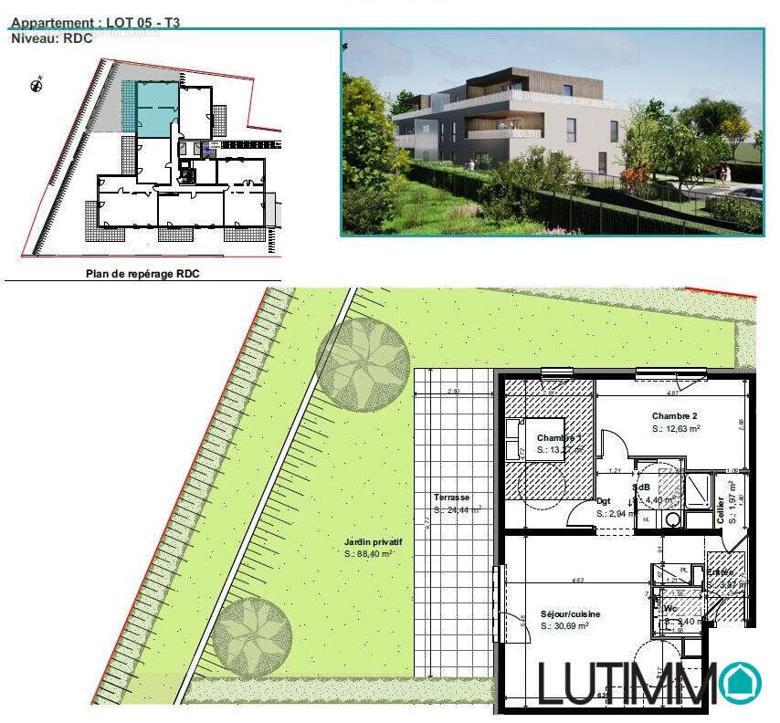 Appartement à BEBLENHEIM