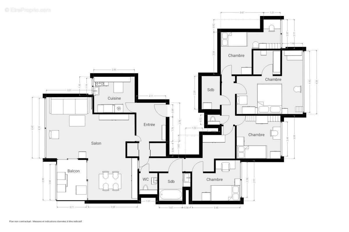Appartement à PARIS-15E