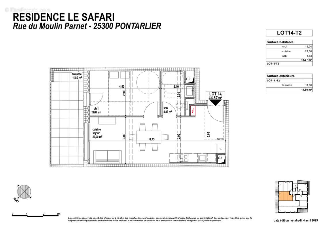 Appartement à PONTARLIER