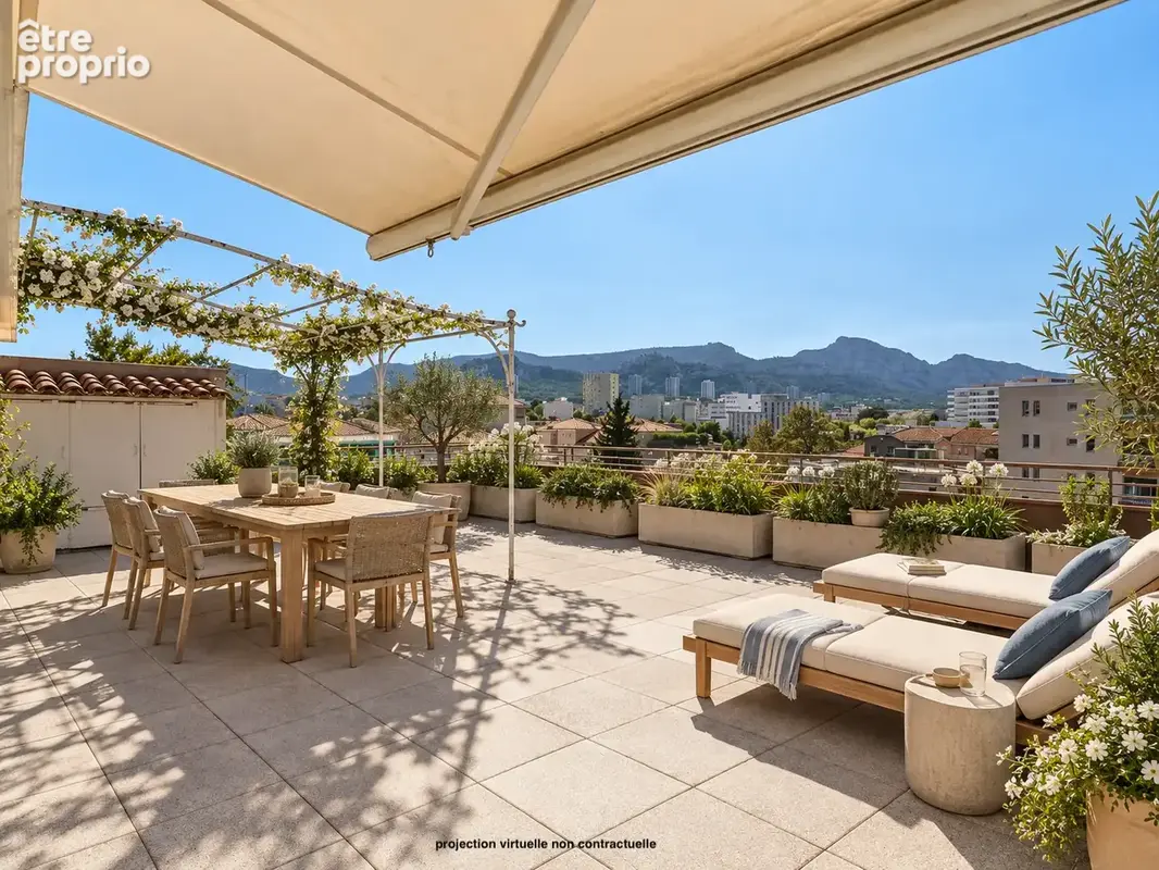 Sainte anne: dernier etage, t4 116m2 avec terrasse plein ciel de 102m2 avec vue mer et garages (prix en sus) - photo 3