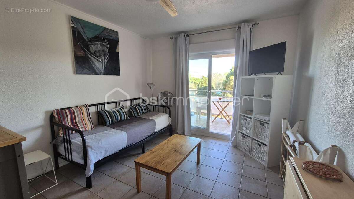 A vendre appartement studio de 19m² a canet en roussillon - cote port - terrasse - libre de toute occupation - photo 3