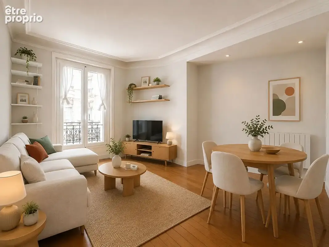 Appartement 57m² à paris 18e arrondissement - photo 2