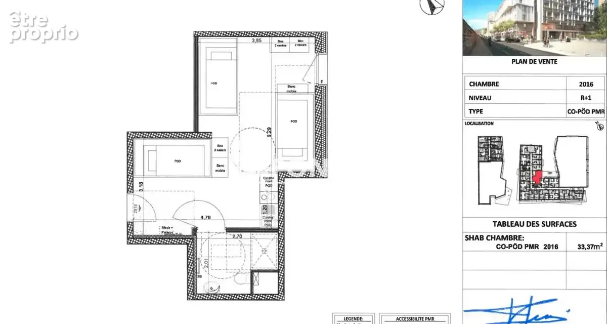 Appartement de type 2 avec parking en sous-sol - photo 7