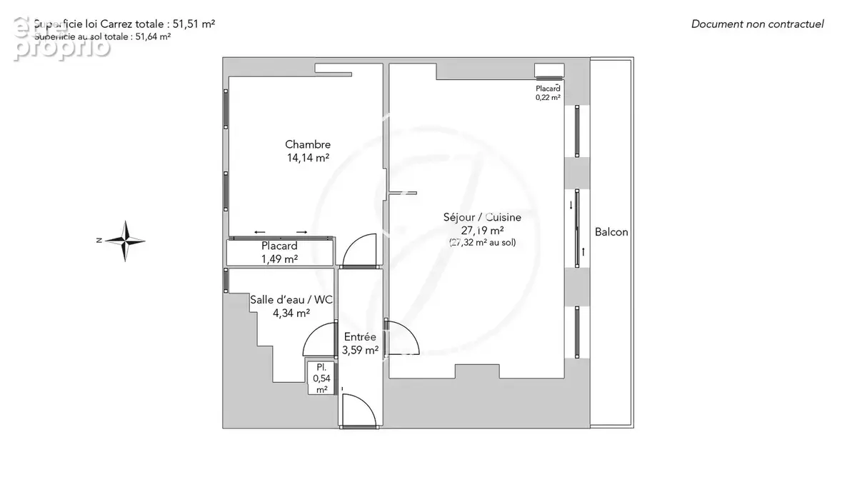 Paris 3e - TEMPLE / SAINT-MERRI - Appartement - 2 pièces - 51,15m² Carrez - 1 chambre - Balcon 4,75m² - Vue dégagée - photo 15