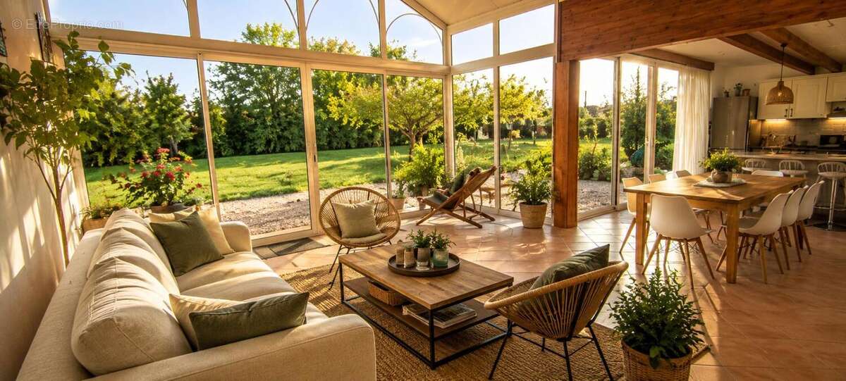 AUTHENTIQUE CHARENTAISE RENOVEE   3ch, veranda, 5000m2 de terrain, 2 garages - photo 9