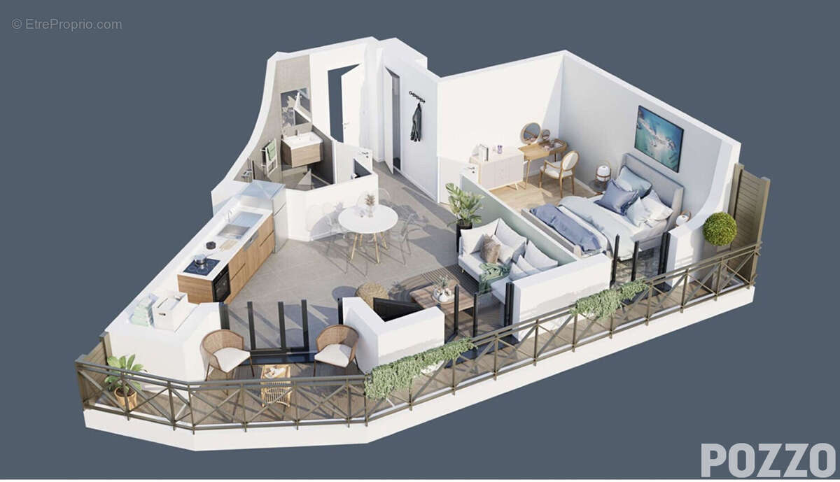 Dans résidence de standing, Appartements  du 2  au 4 pièce(s), hyper centre, à 50 m de la plage et des commerces - photo 2