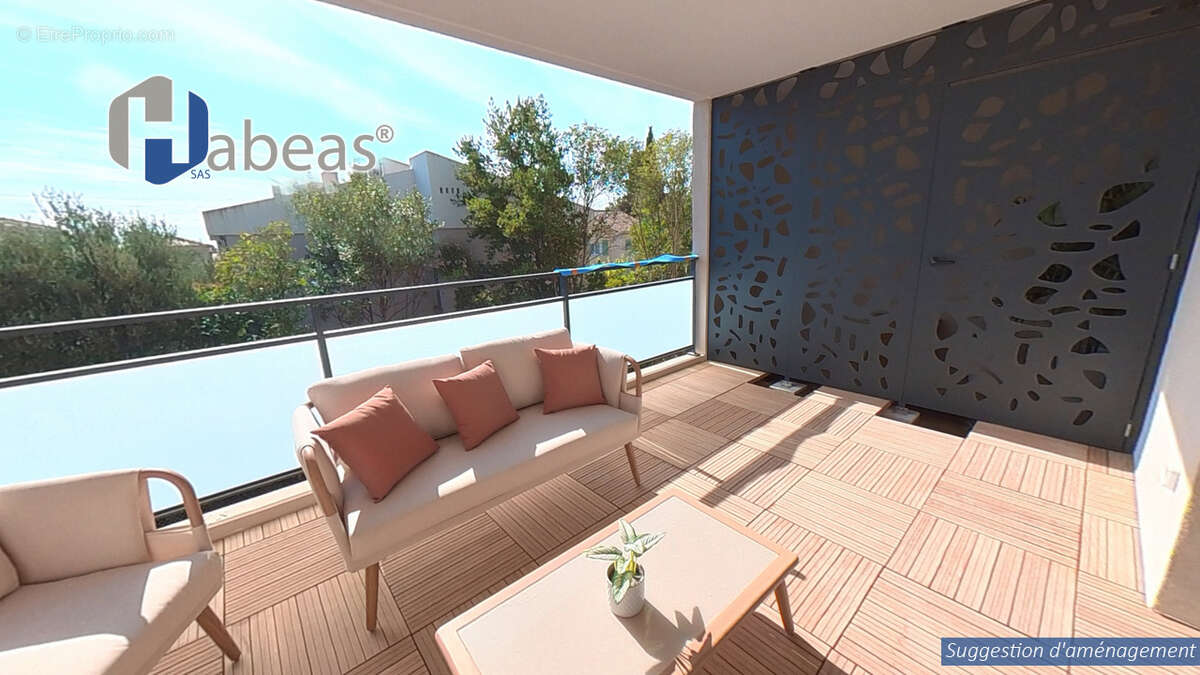 Appartement T3 de 58.65 m² avec jardin de 101m², terrasse  et deux parkings - photo 4