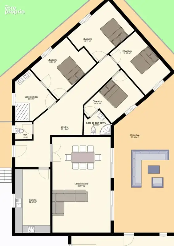 Maison familiale de plain-pied 135 m² à ISTRES - Terrain 800 m² - 4 chambres - Garage 36 m² - photo 12