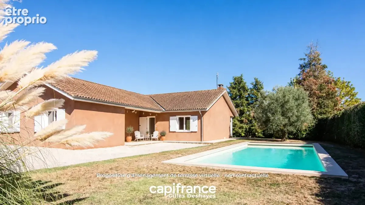 Cruzilles-lès-mépillat (01290) – tout de plain-pied – 3 chambres – piscine 12 × 4 – 78,6 m² de dépendances – terrain 2 710 m² - photo 4