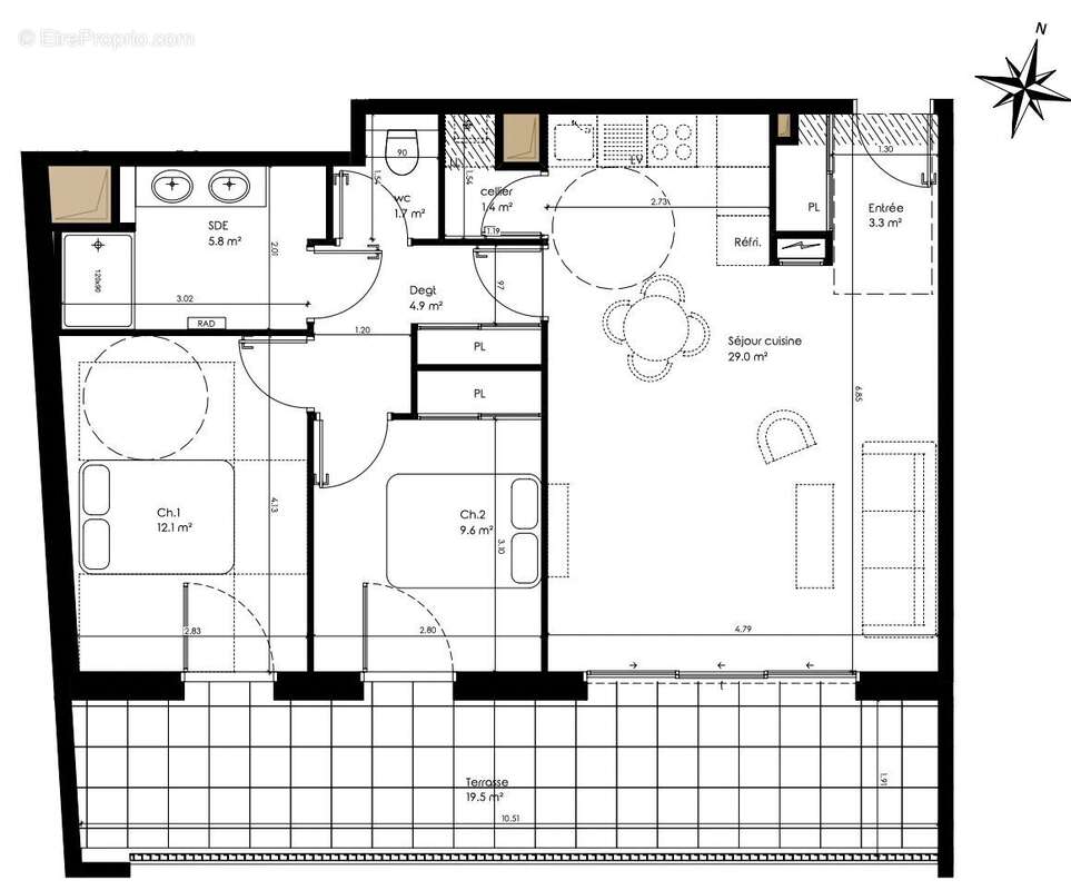 Appartement à PESSAC