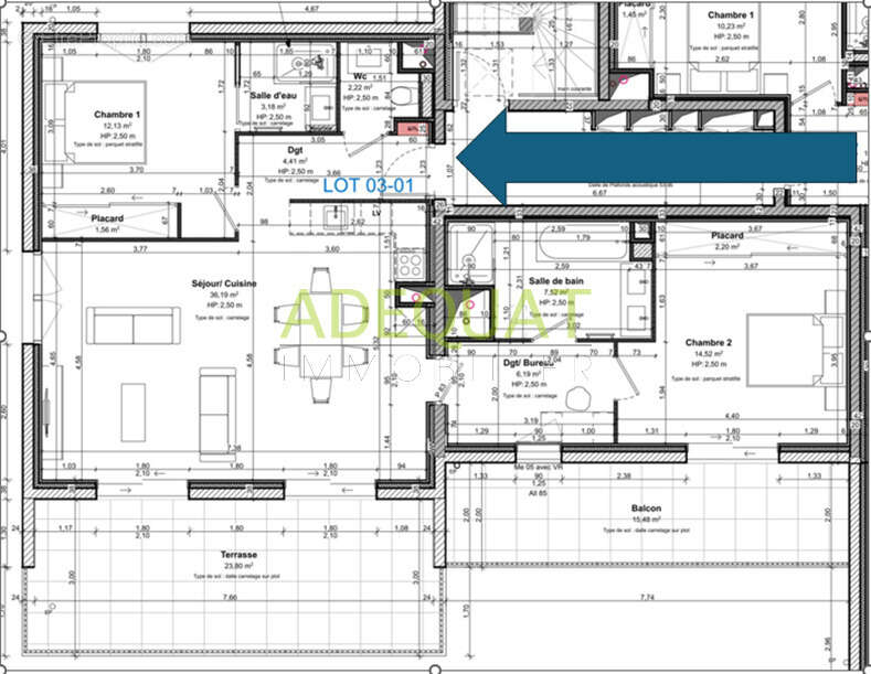 Appartement à SAINT-ANDRE-LE-GAZ