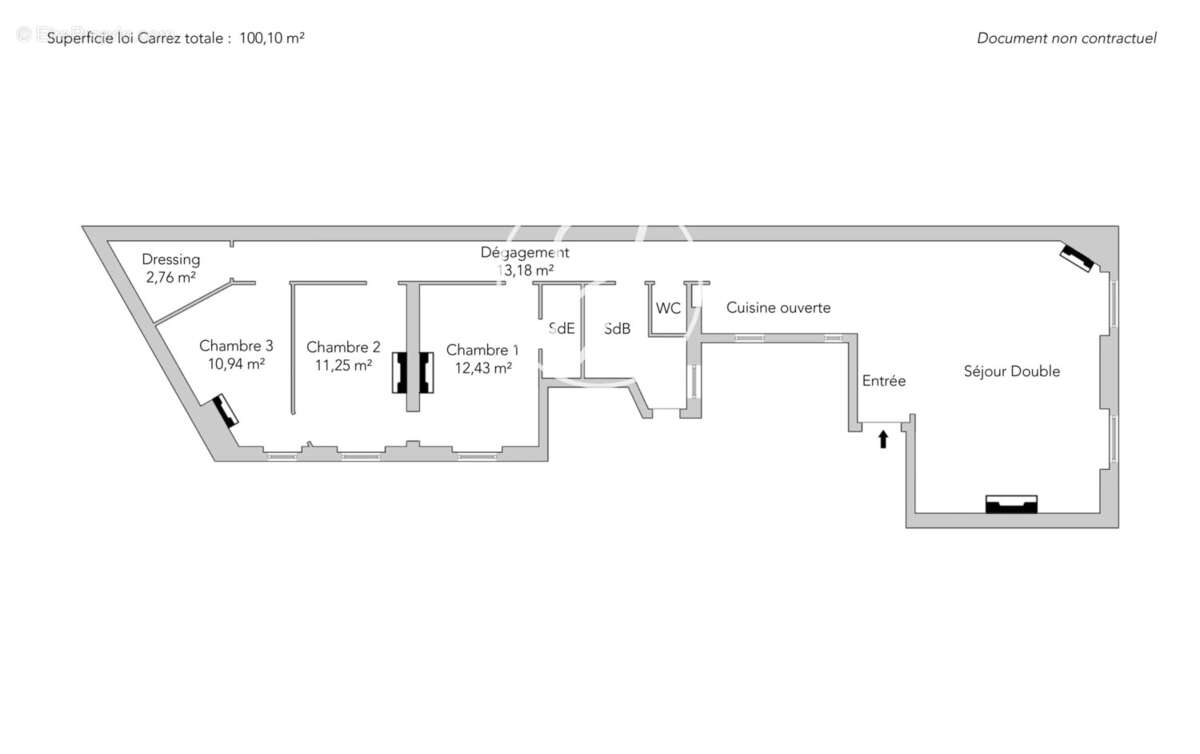 Paris 7e - GROS CAILLOU / DUPONT DES LOGES - Appartement - 5 pièces - 100,10m² Carrez - 2/3 chambres - Balcon - Chambre de servi - photo 21