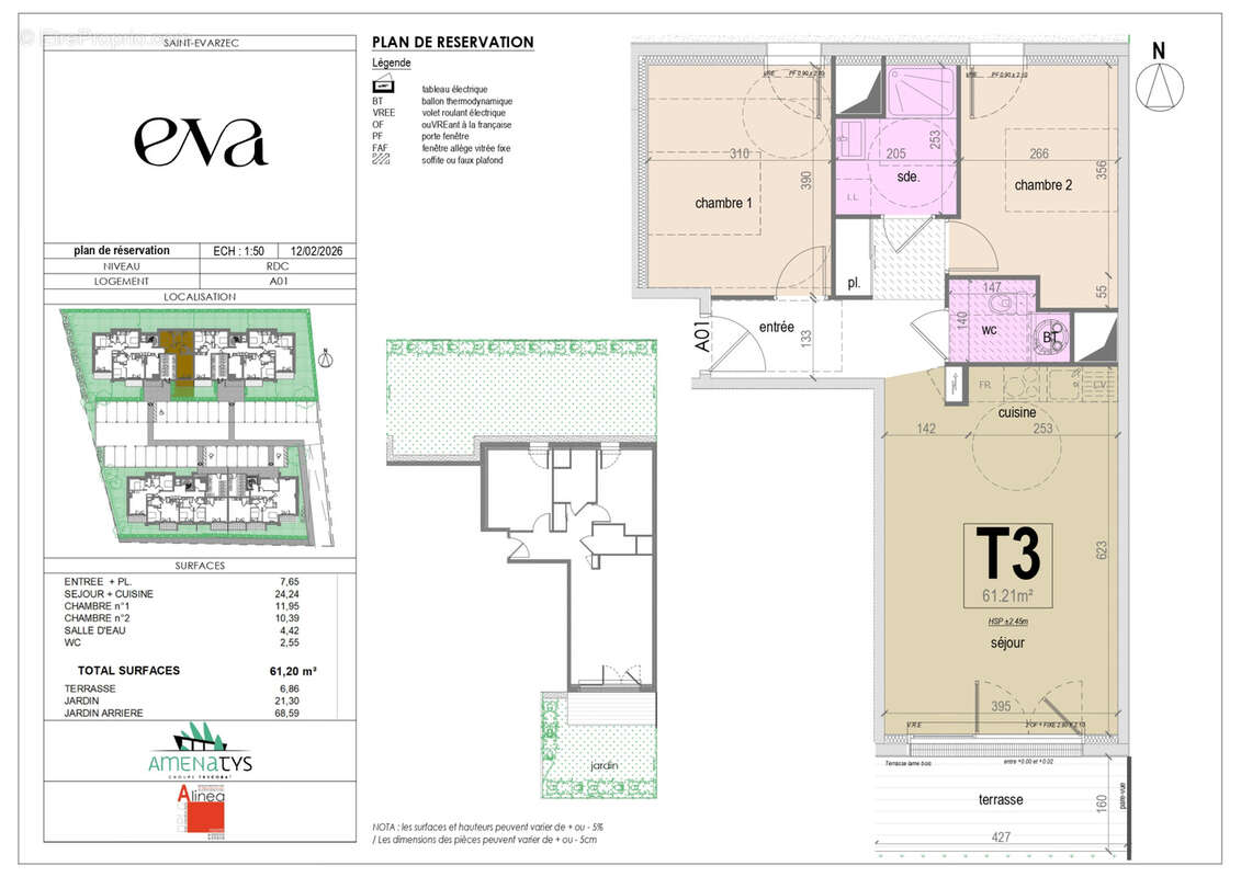 Appartement à SAINT-EVARZEC