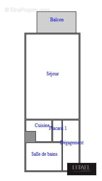 p^lan de l'appartement - Appartement à TROUVILLE-SUR-MER