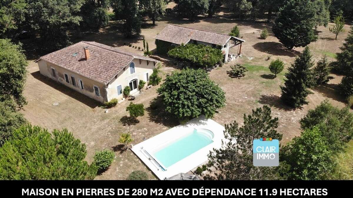 maison #landes #gabarret #dépendances #piscine #cheveaux  - Maison à GABARRET