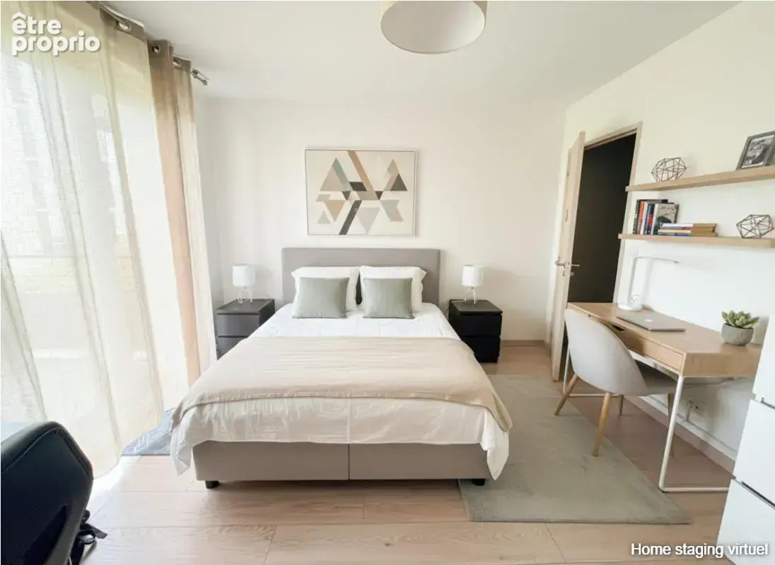 T2 50 m² rénové, balcon 13 m², parking  Résidence sécurisée - photo 9