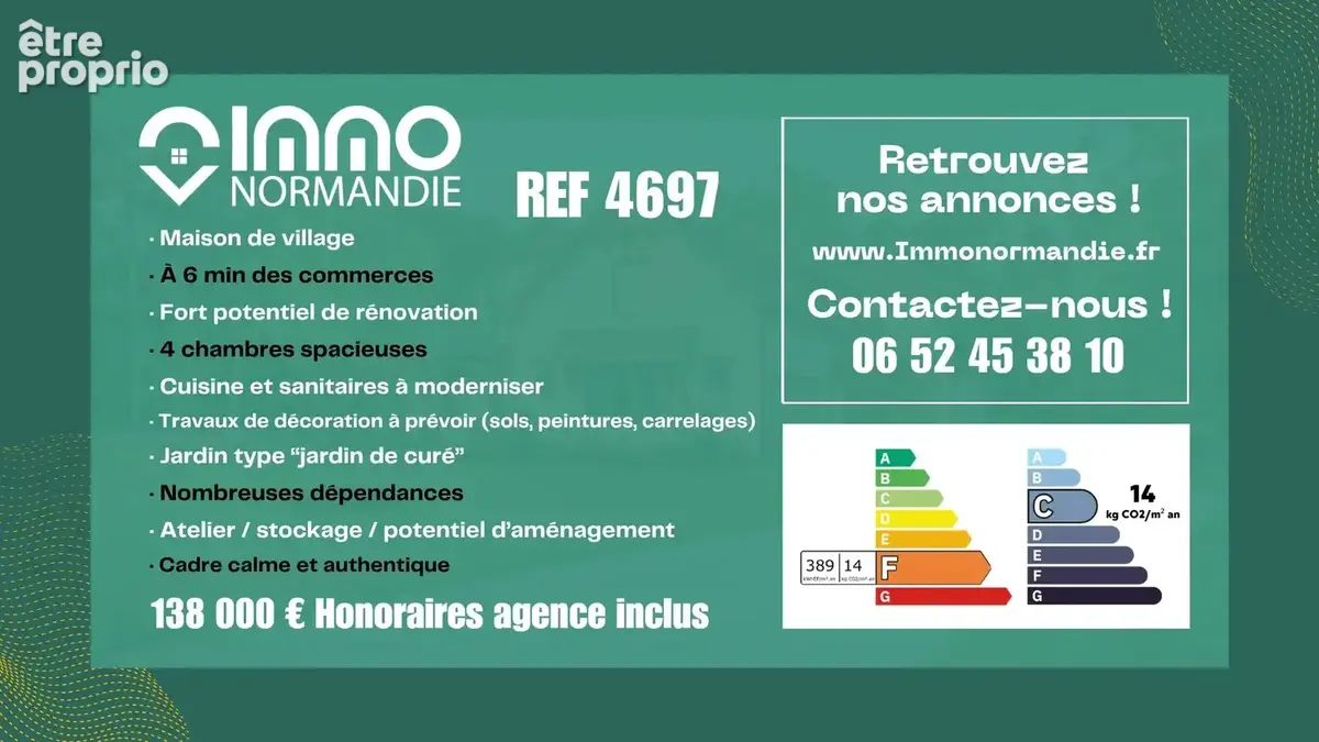 4697 -  Maison de village -  4 chambres et nombreuses dépendances - photo 29