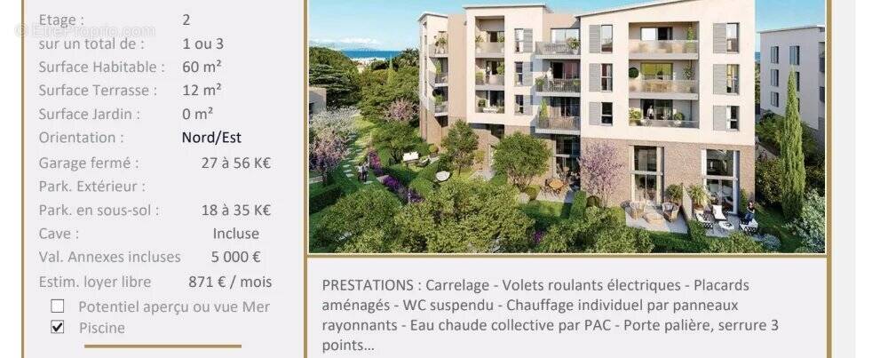 Appartement à ANTIBES