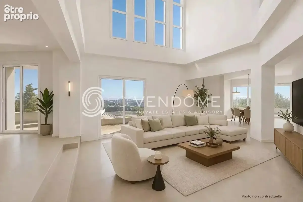 Hauteurs de golfe juan vue panoramique mer deux villas a renover domaine prive a vendre - photo 6