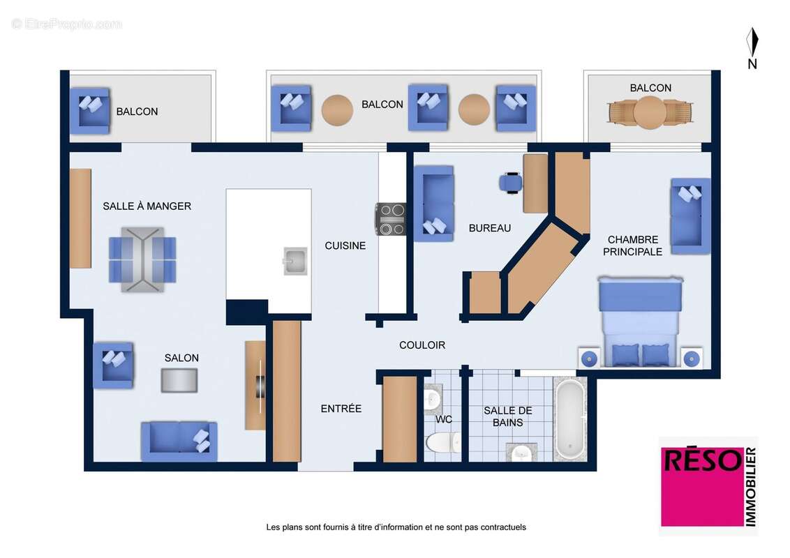 Appartement à VILLE-LA-GRAND