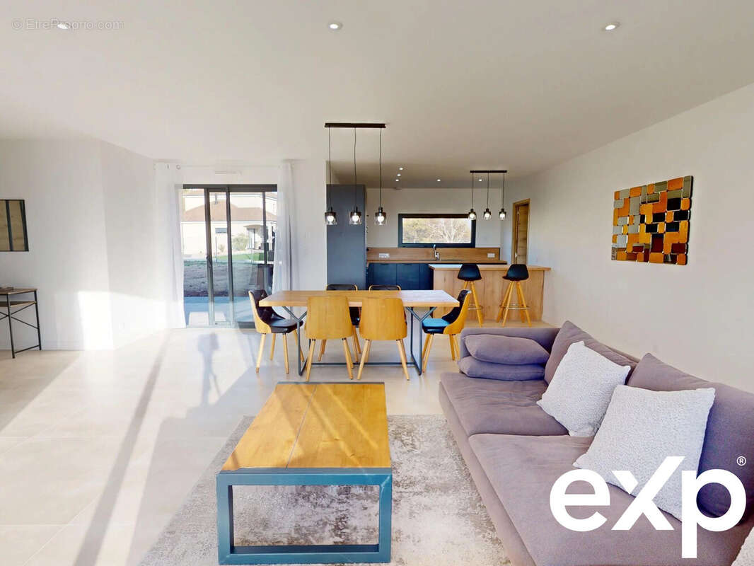 salon séjour  - Maison à MONTGUEUX