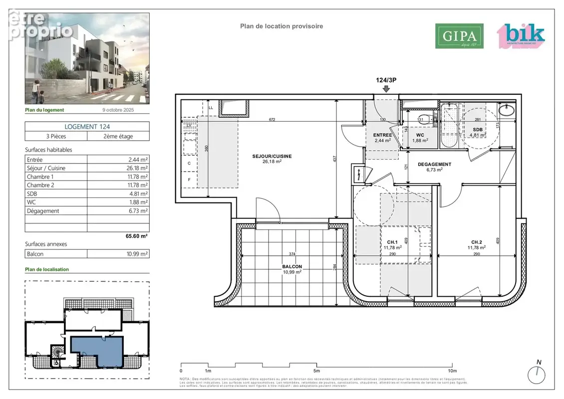 Appartement à SCHILTIGHEIM