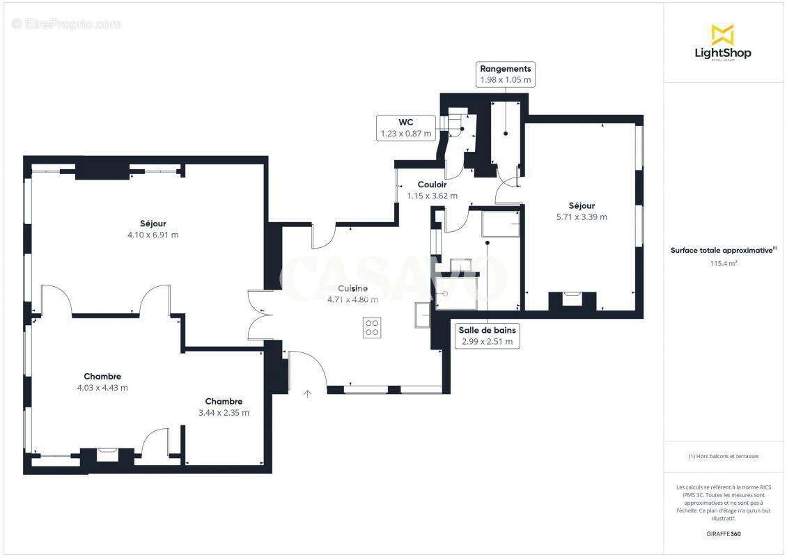 Appartement à LYON-1E