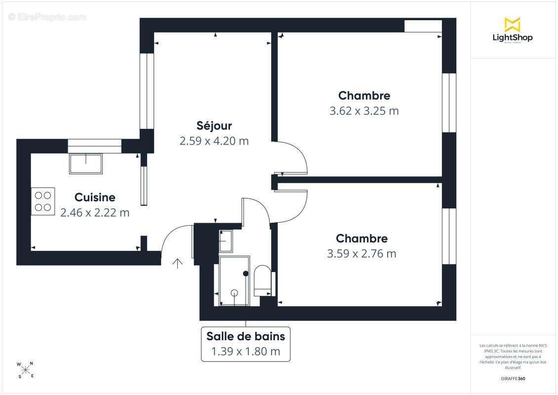Ravissant 3 pièces de 42 m² - Calme et bien agencé - Rue Saint-Maur, Paris 11ème - photo 12