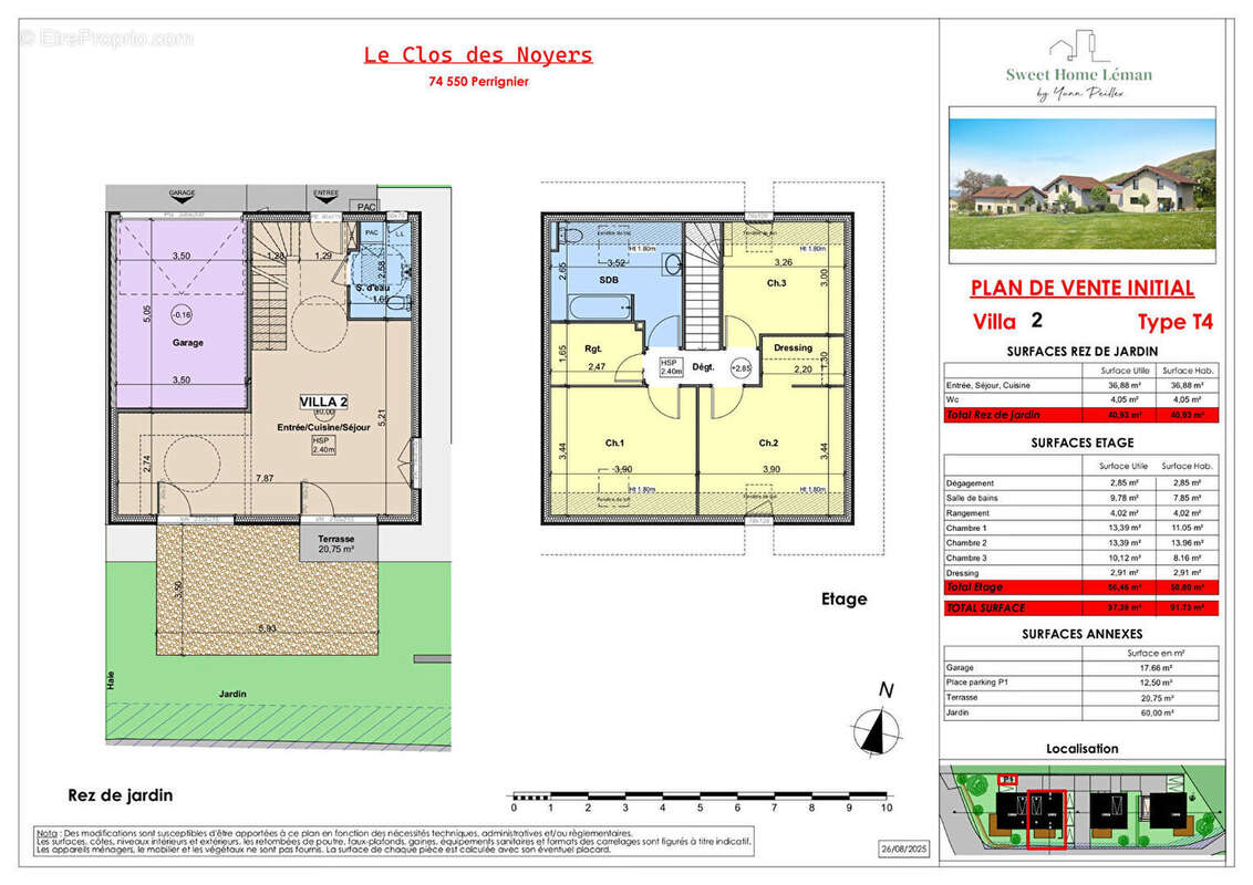 Maison Perrignier 4 pièce(s) 100 m2 - photo 2
