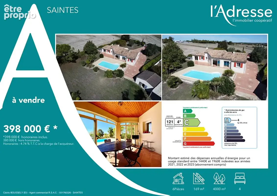 Maison Saintes 6 pièce(s) 169 m2 - photo 4
