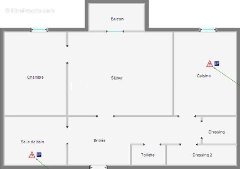 Appartement 2 pièces de 46m² environ avec balcon, ascenseur et parking privé pour la résidence - photo 10