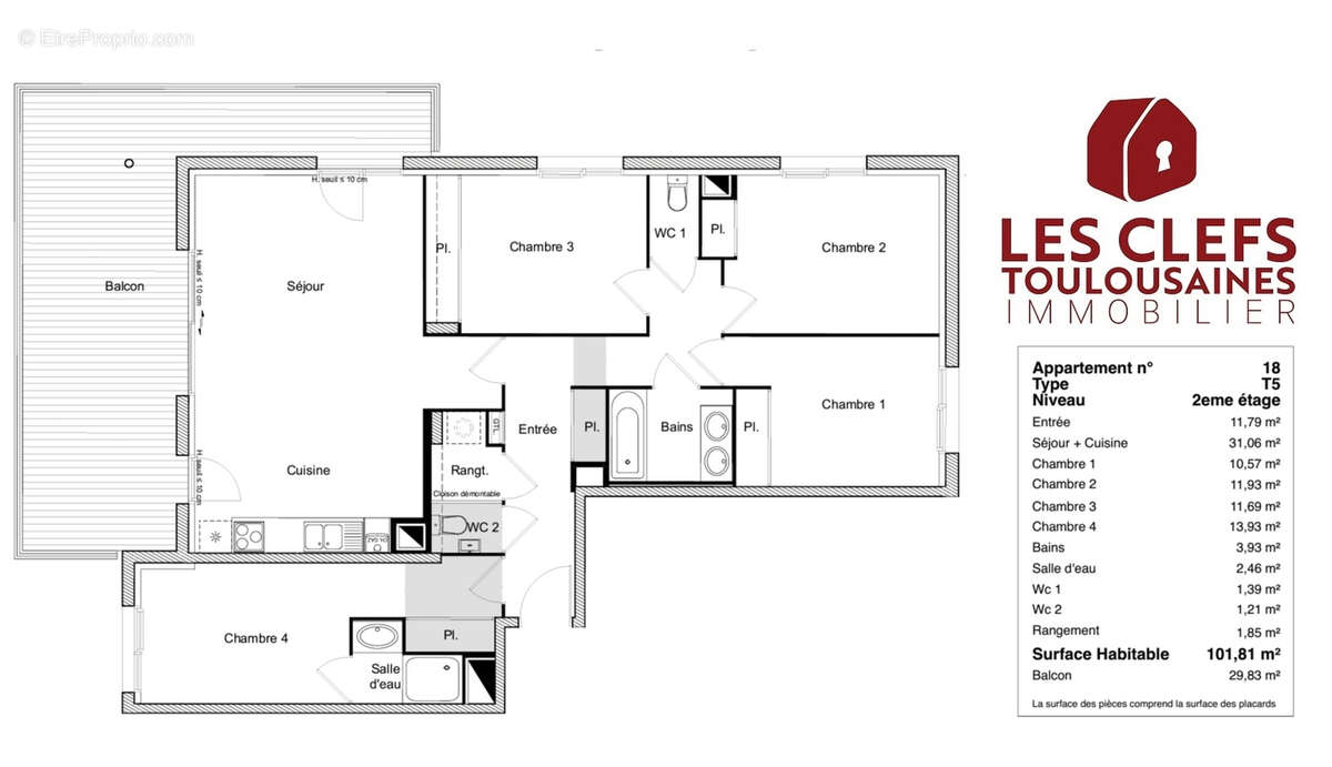 Appartement à SAINT-ORENS-DE-GAMEVILLE