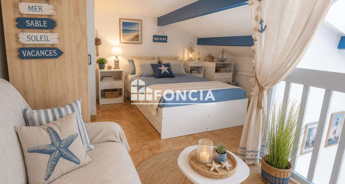 Coup de cœur - T2 avec mezzanine, terrasse et parking - copro avec piscine, proche plage - photo 5