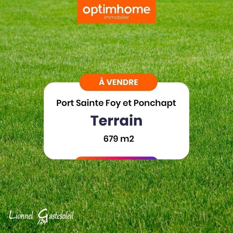 Terrain à PORT-SAINTE-FOY-ET-PONCHAPT