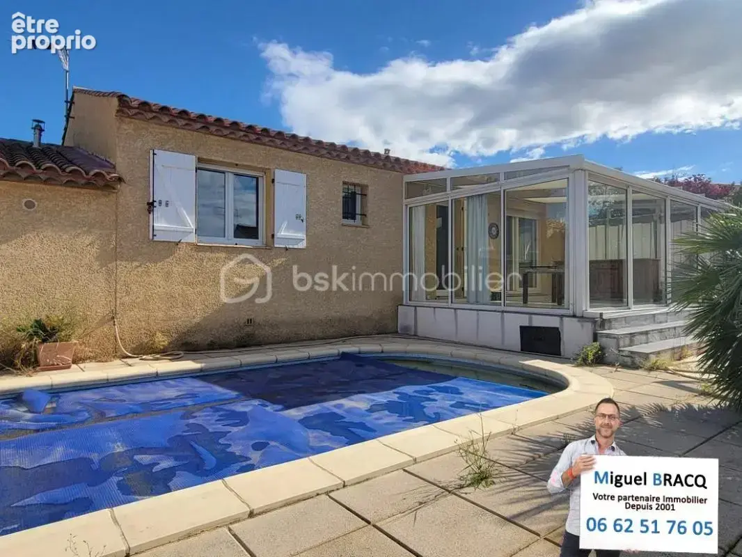 Villa F4 de plain pied en 4 faces sur 780 m² de terrain avec piscine sur Lespignan 34710 - photo 1