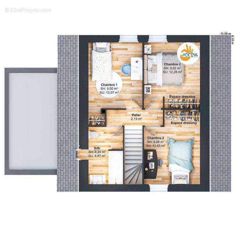 Maison 5 pièces 87 m2 - photo 8