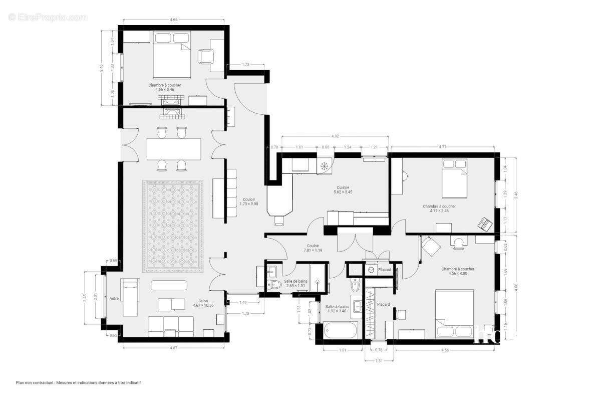 Appartement à PARIS-19E