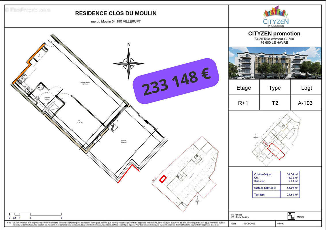 Appartement à VILLERUPT