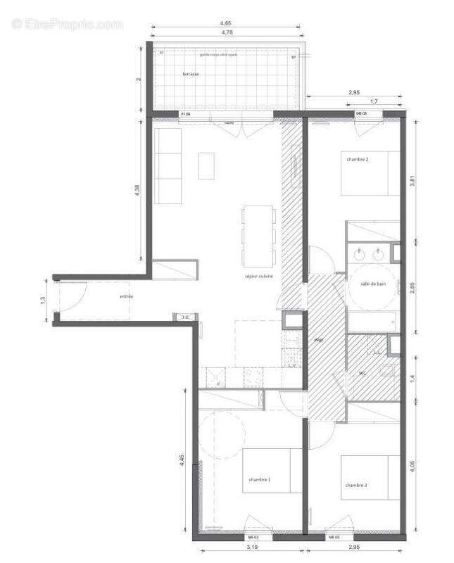 Appartement à MARSEILLAN