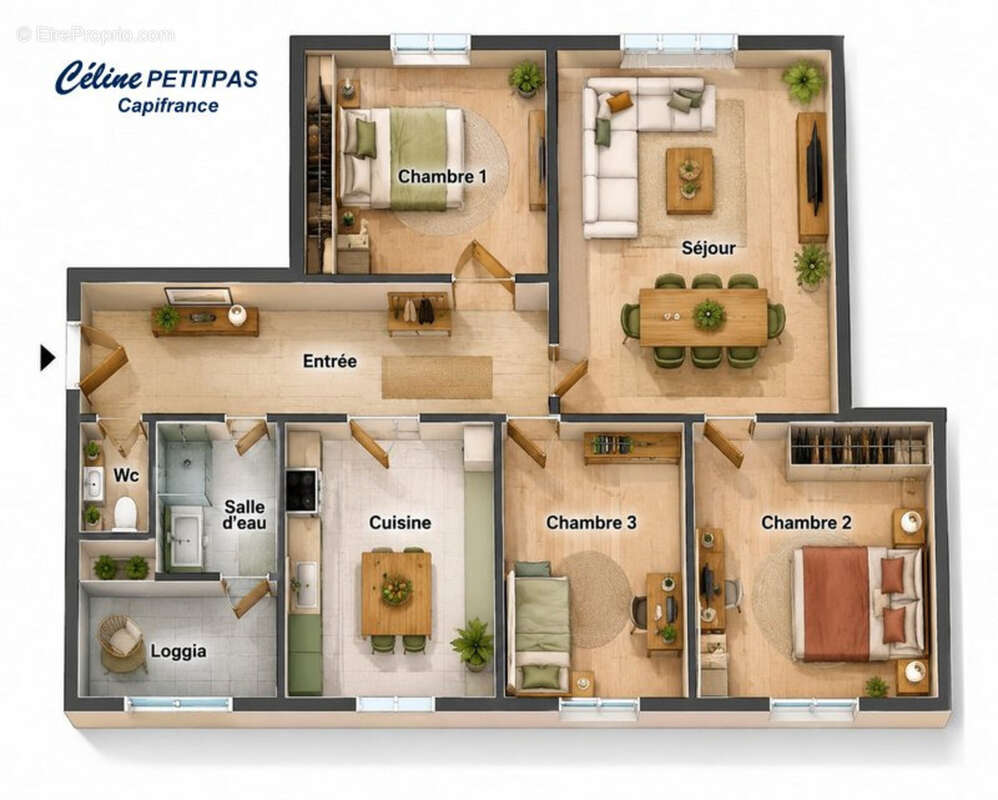 Appartement T4 – 4 pièces – 68m² surface Carrez – centre nord de Rennes – quartier Sévigné - photo 16