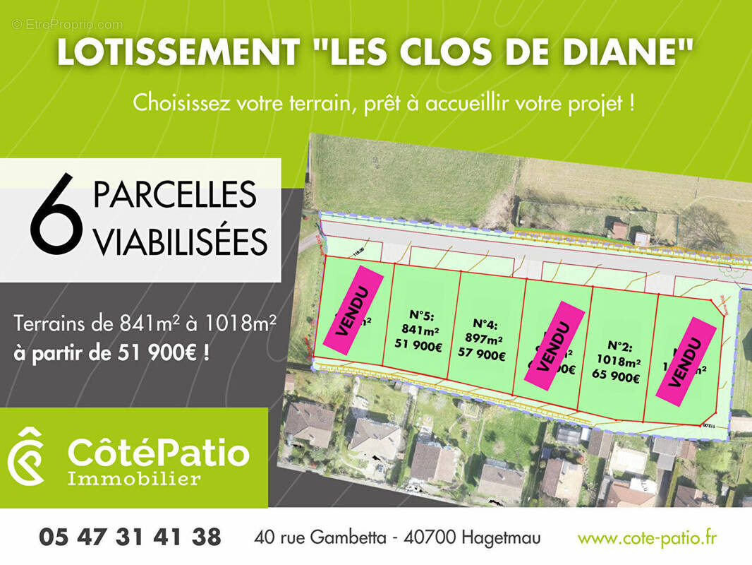 Terrain à HAGETMAU