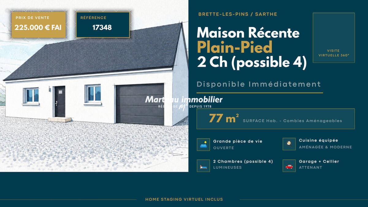 Maison à BRETTE-LES-PINS