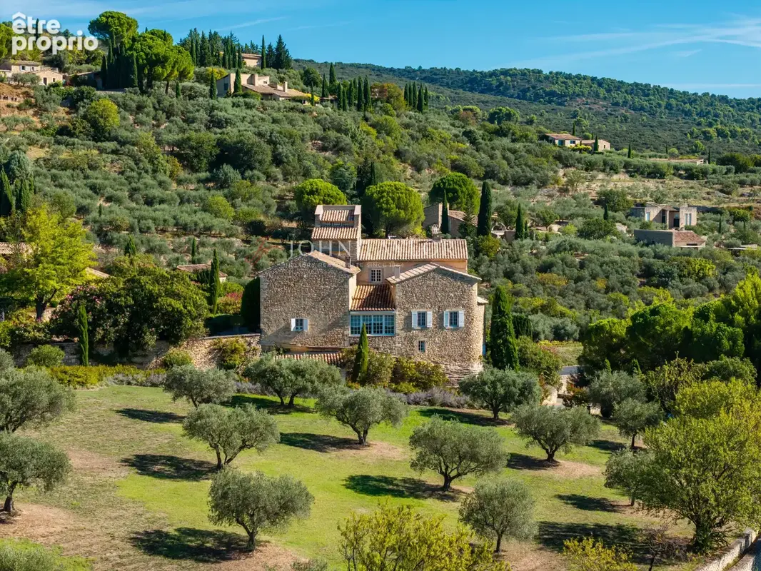 Propriété de prestige en pierre à vendre à Gordes  Vue panoramique sur le Luberon - photo 2